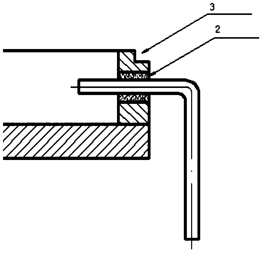 Hybrid integrated circuit tube shell and method for preventing glass insulator from breaking