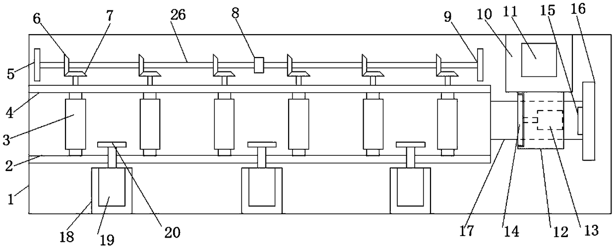 Square steel cutting device