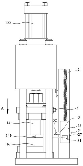 Automobile lampshade stamping die and stamping demolding method thereof