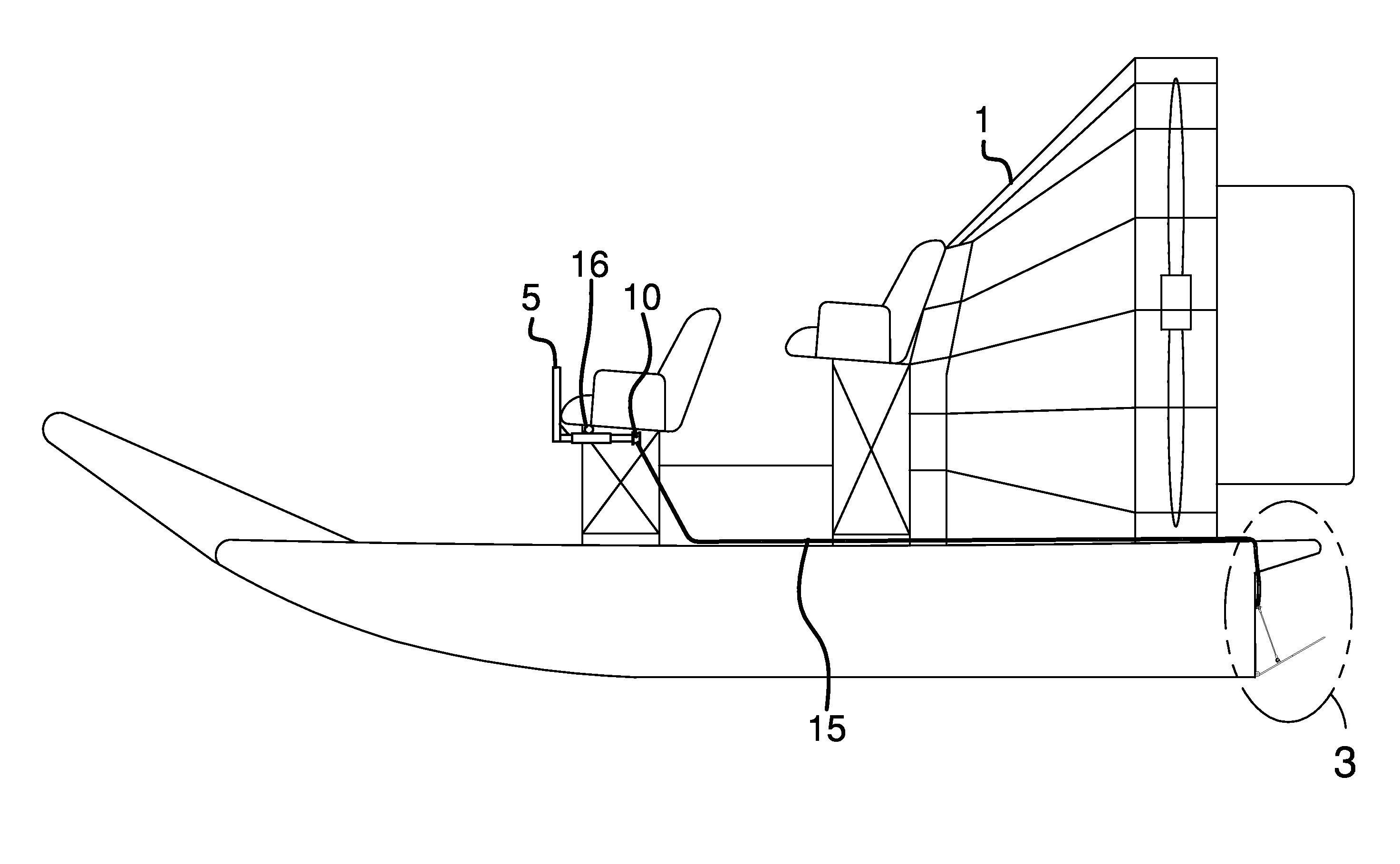 Airboat braking system