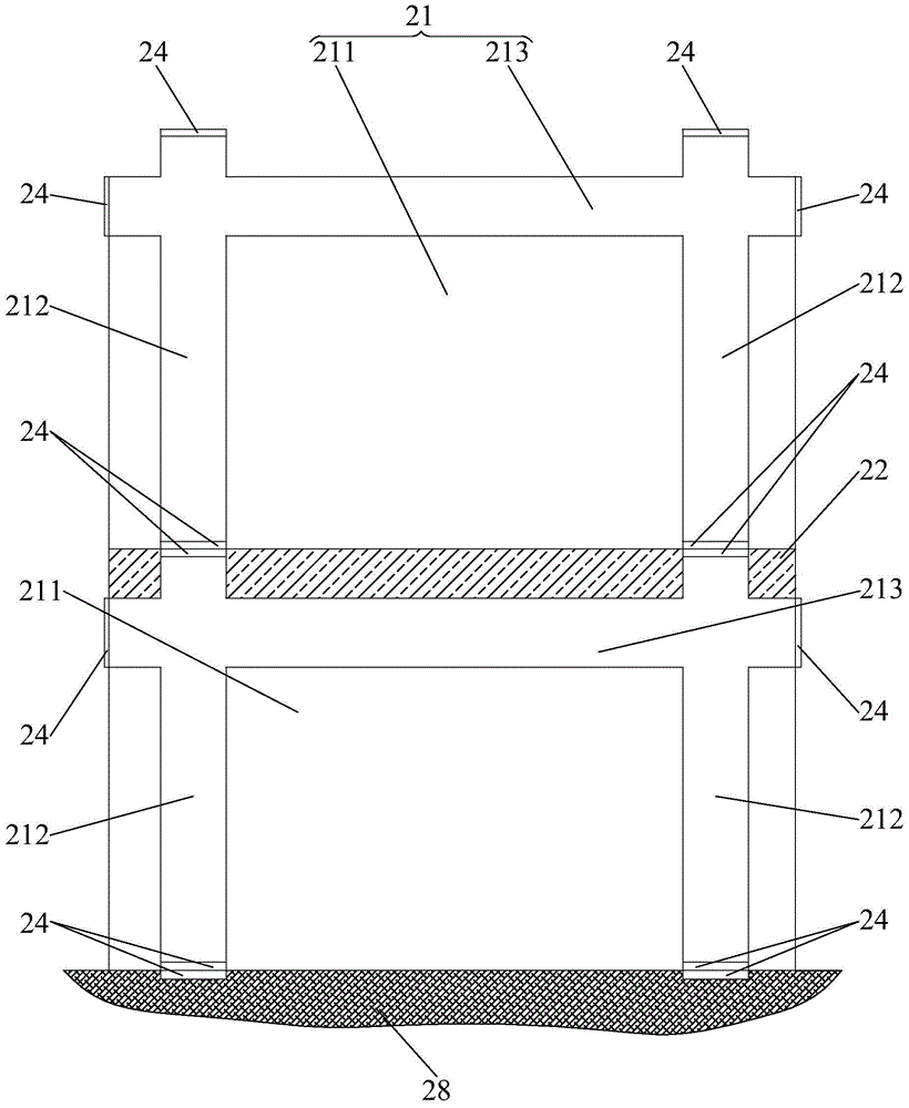 Construction methods for building combined buildings