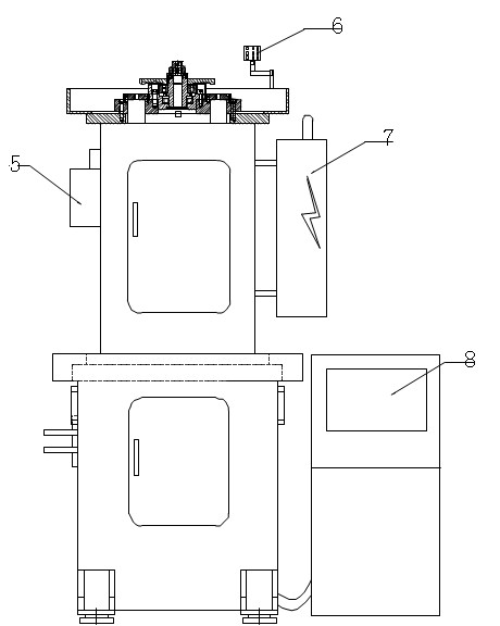 Numerical control hydraulic spiral vertical broaching machine