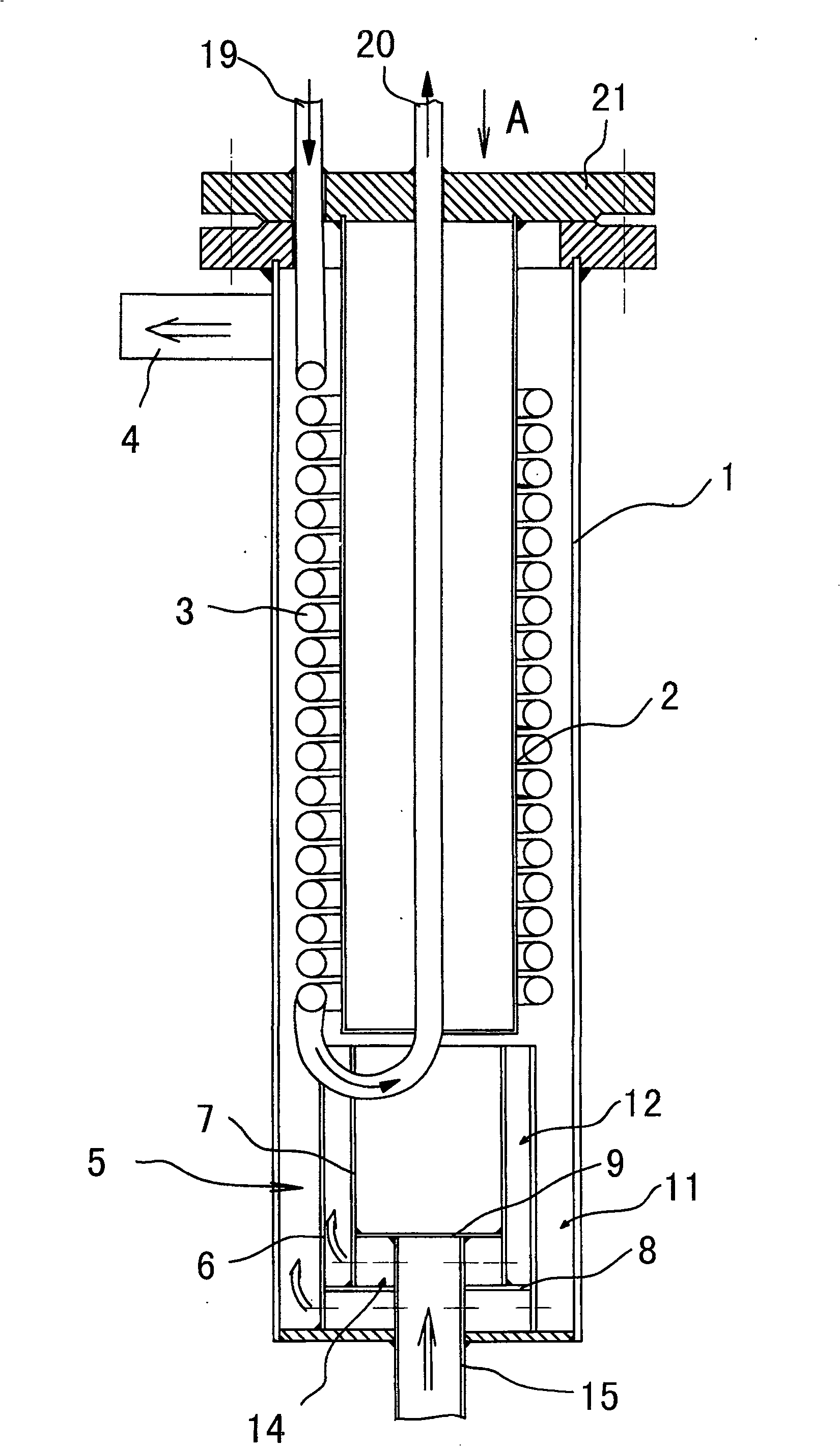 Double helix water stream barrel type high-efficiency coolers