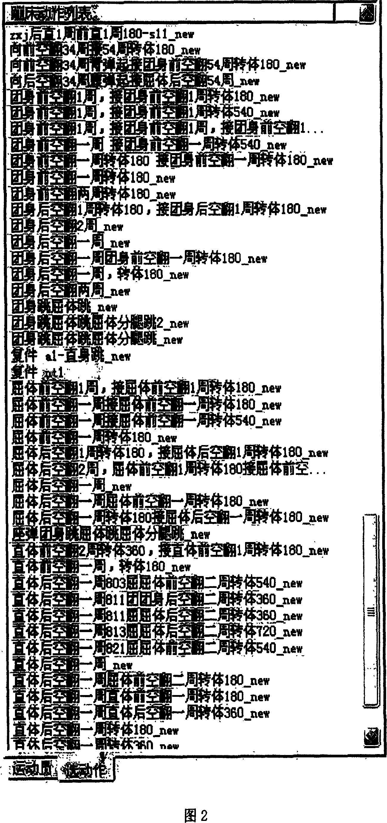 Method for establishing three-dimensional motion using computer