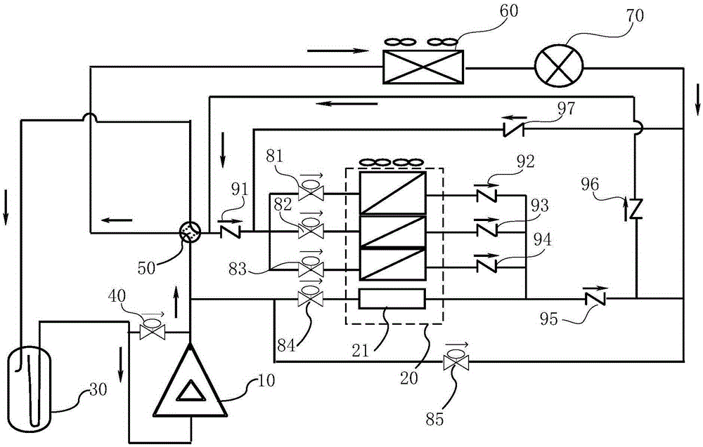 Multi-connected air conditioner system and fault detecting method of bypass valve of multi-connected air conditioner system