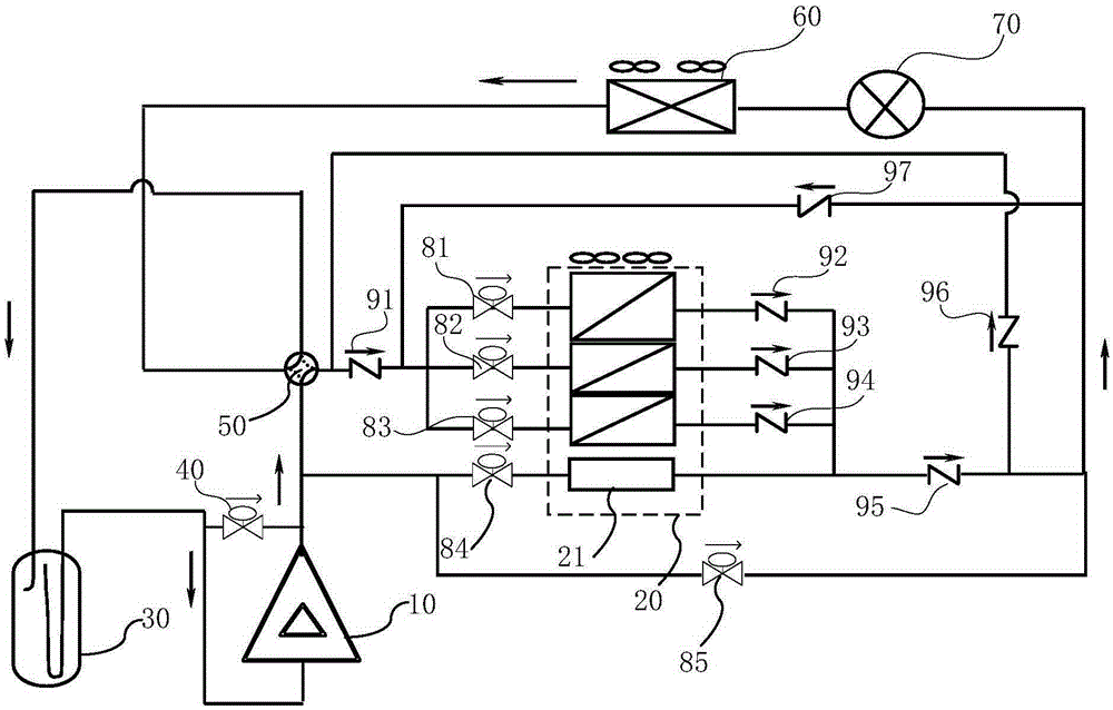 Multi-connected air conditioner system and fault detecting method of bypass valve of multi-connected air conditioner system