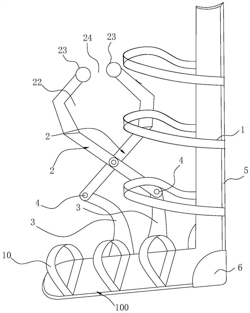 Porcelain insulator auxiliary climbing tool