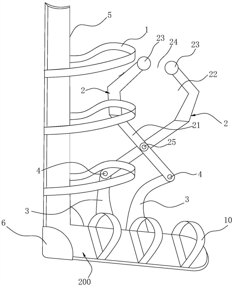 Porcelain insulator auxiliary climbing tool