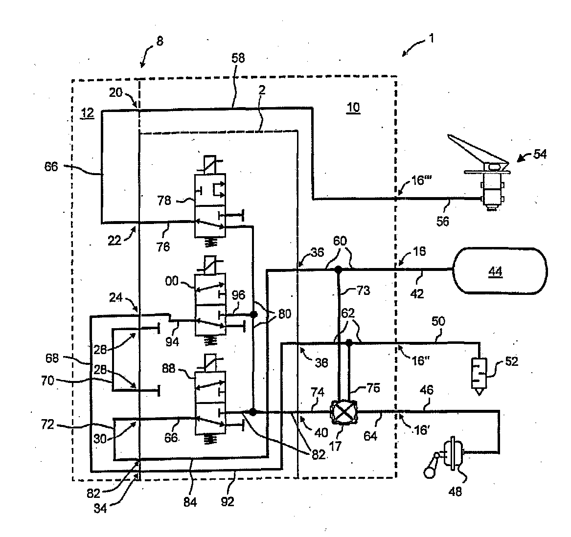 Valve Device, Brake System and Vehicle