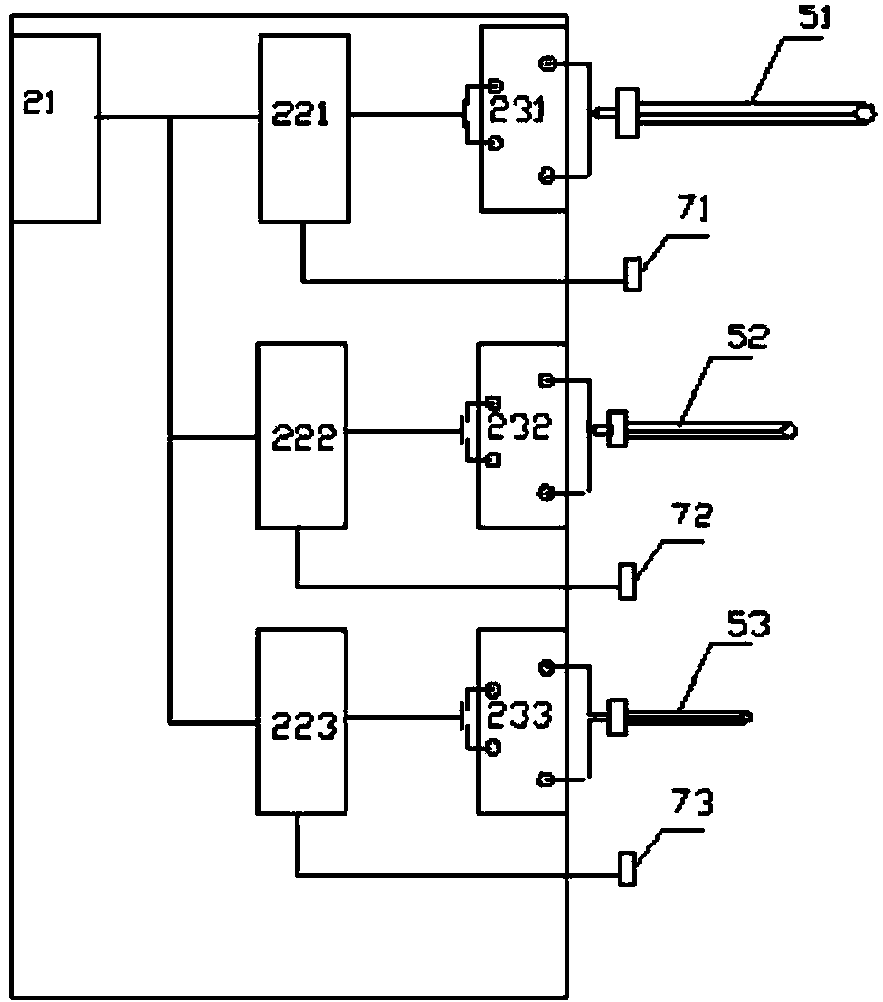 Three-stage temperature control cooling water tank