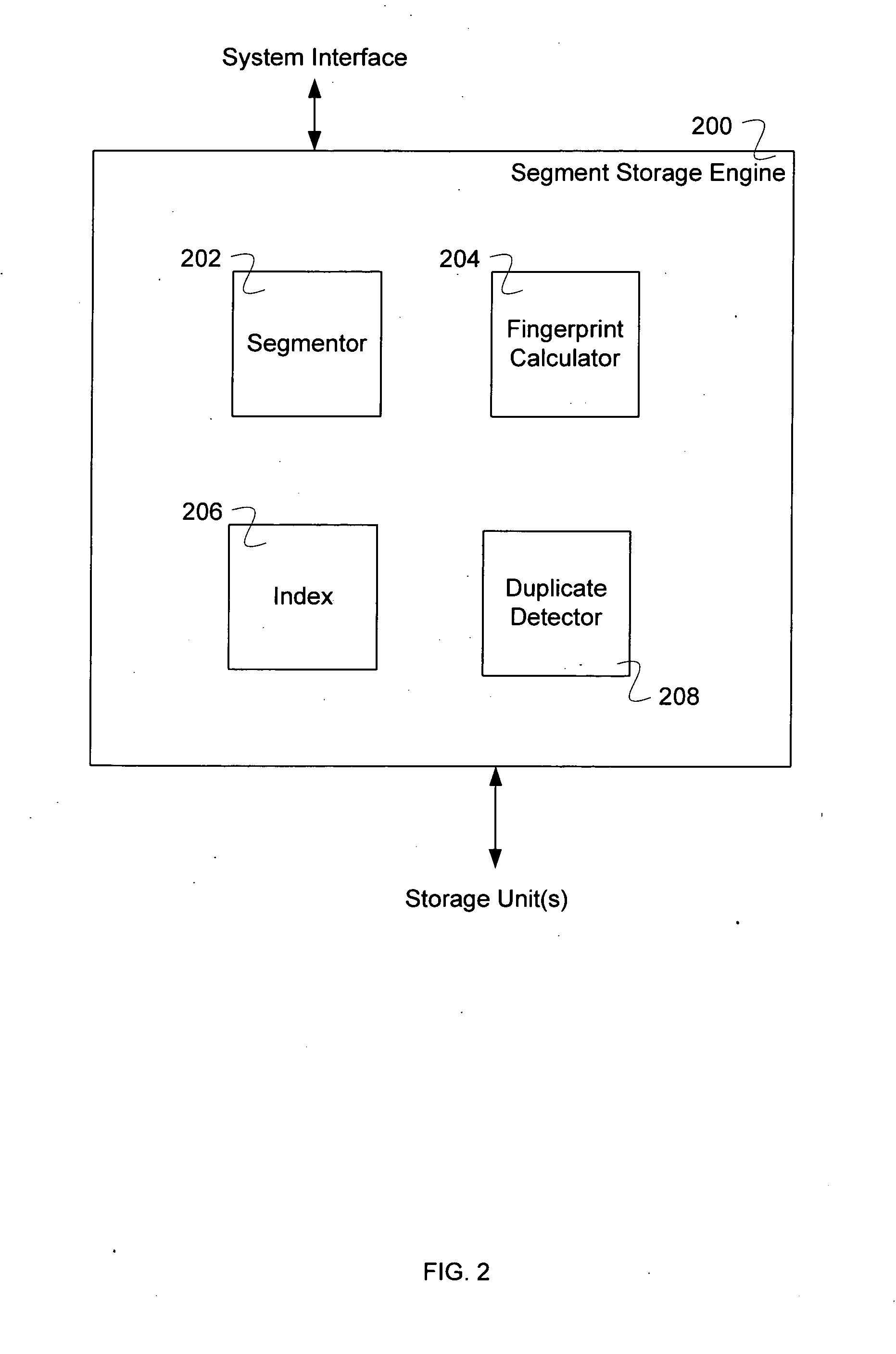 Index searching using a bloom filter