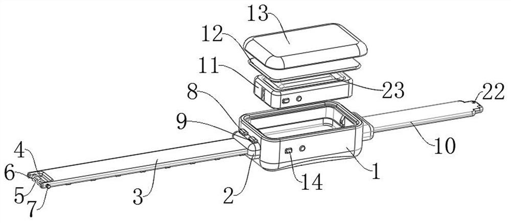 Intelligent watch falling protection device