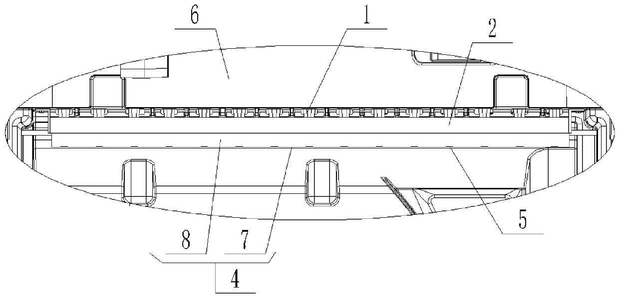 Overturning device and cooling fan