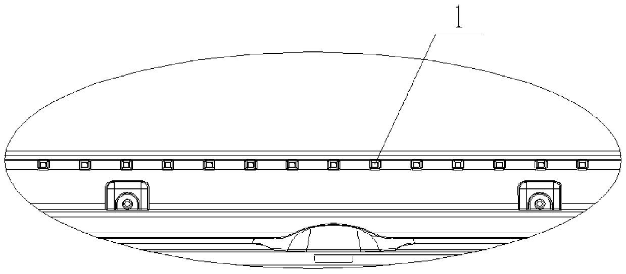 Overturning device and cooling fan