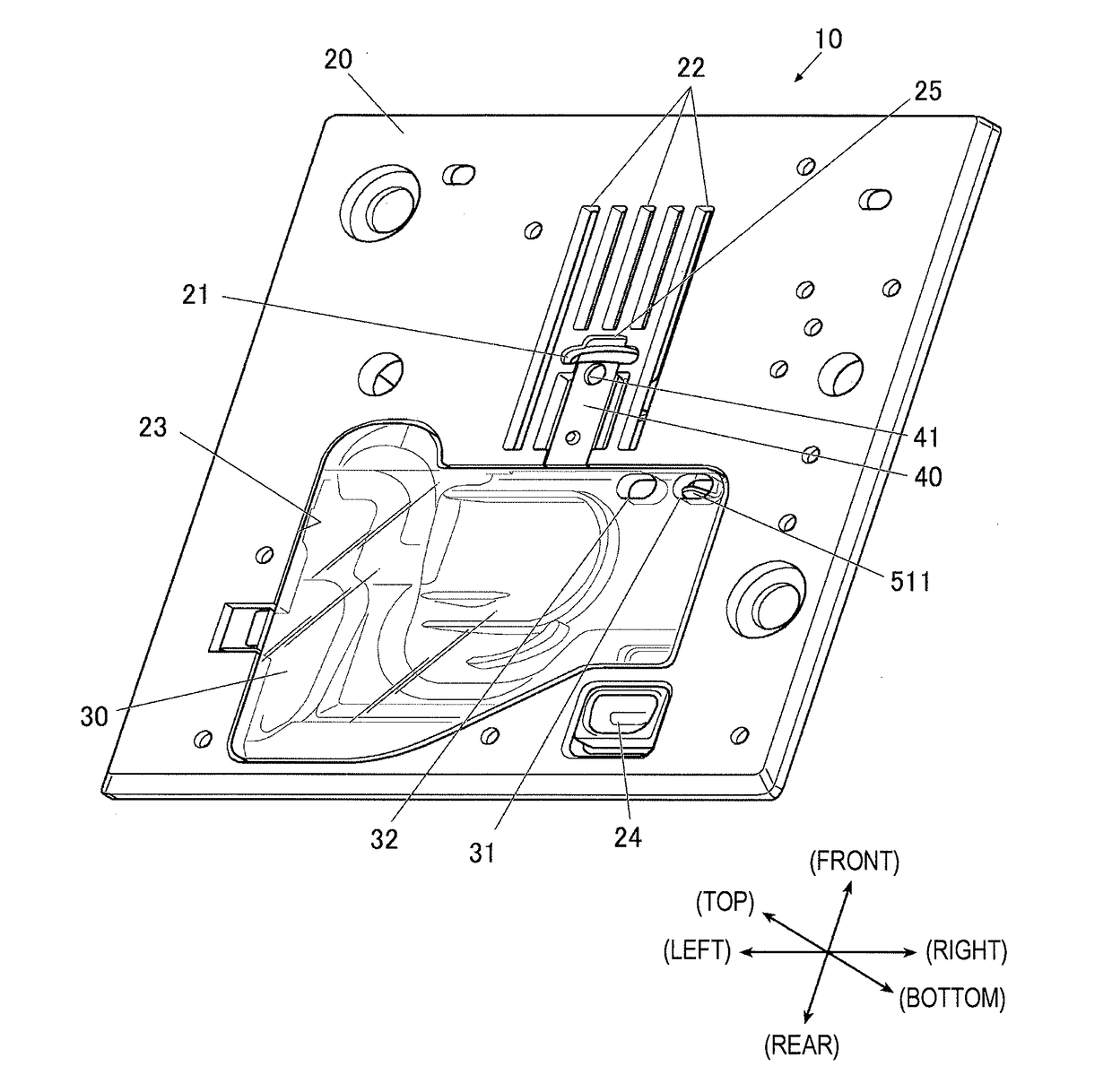 Throat plate switching mechanism