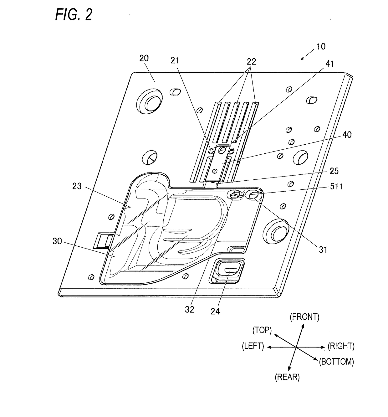 Throat plate switching mechanism