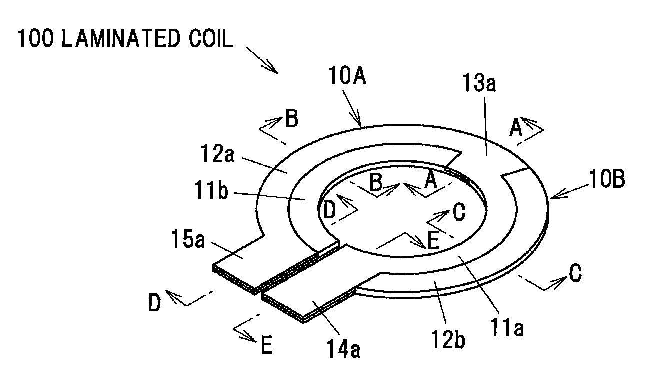 Laminated coil