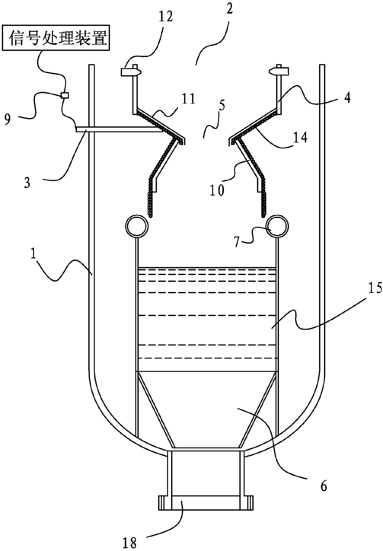 Apparatus used for detecting critical viscosity temperature of Shell gasifier slag