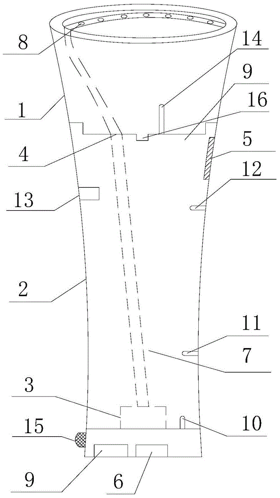 Integral structure of intelligent flowerpot