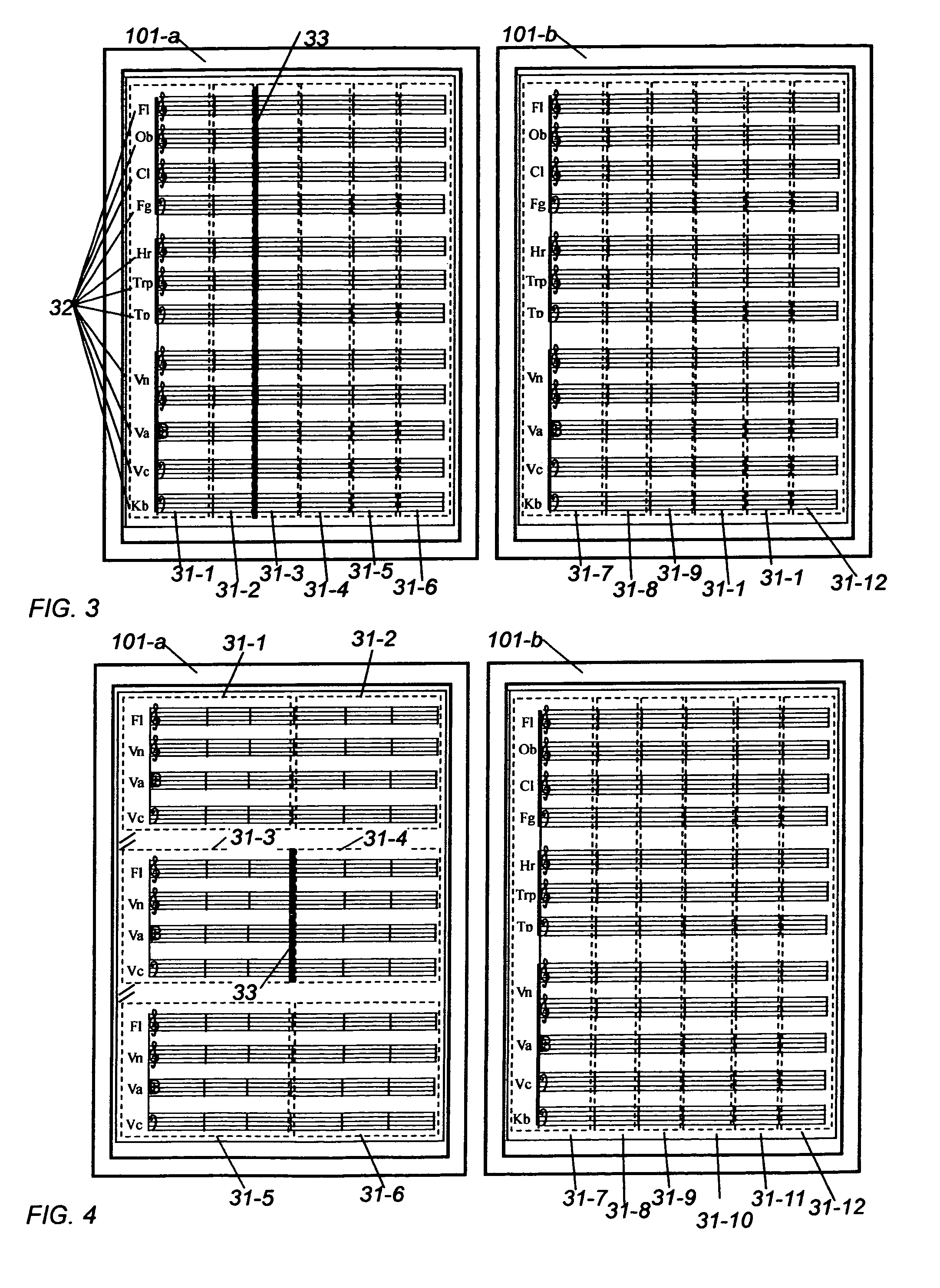 Method for displaying music score by using computer