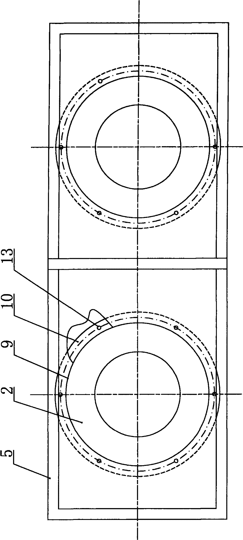 Cooling fan for traction converter of high-speed electric locomotive