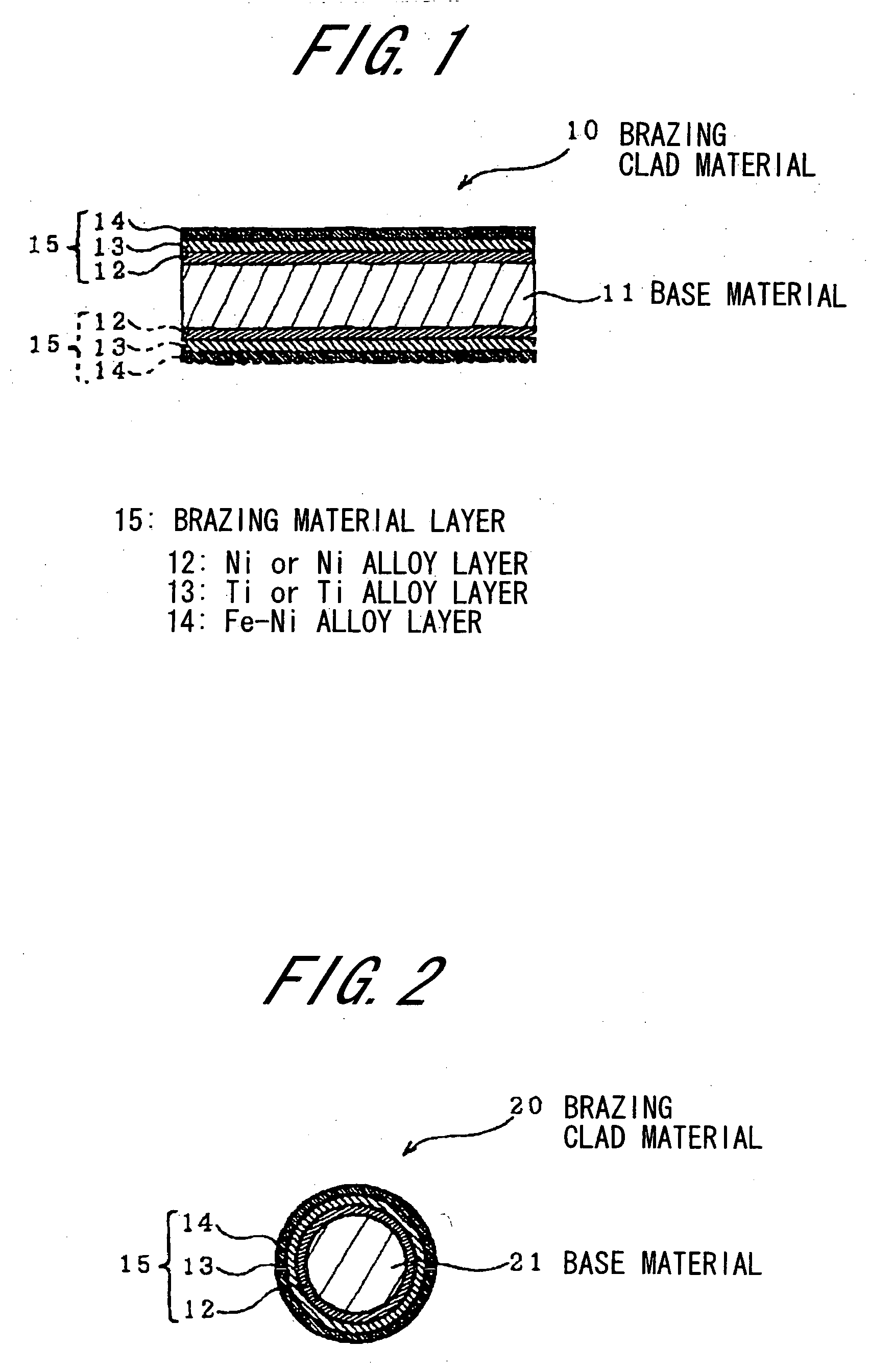 Brazing clad material, and brazing method and brazing product using the same