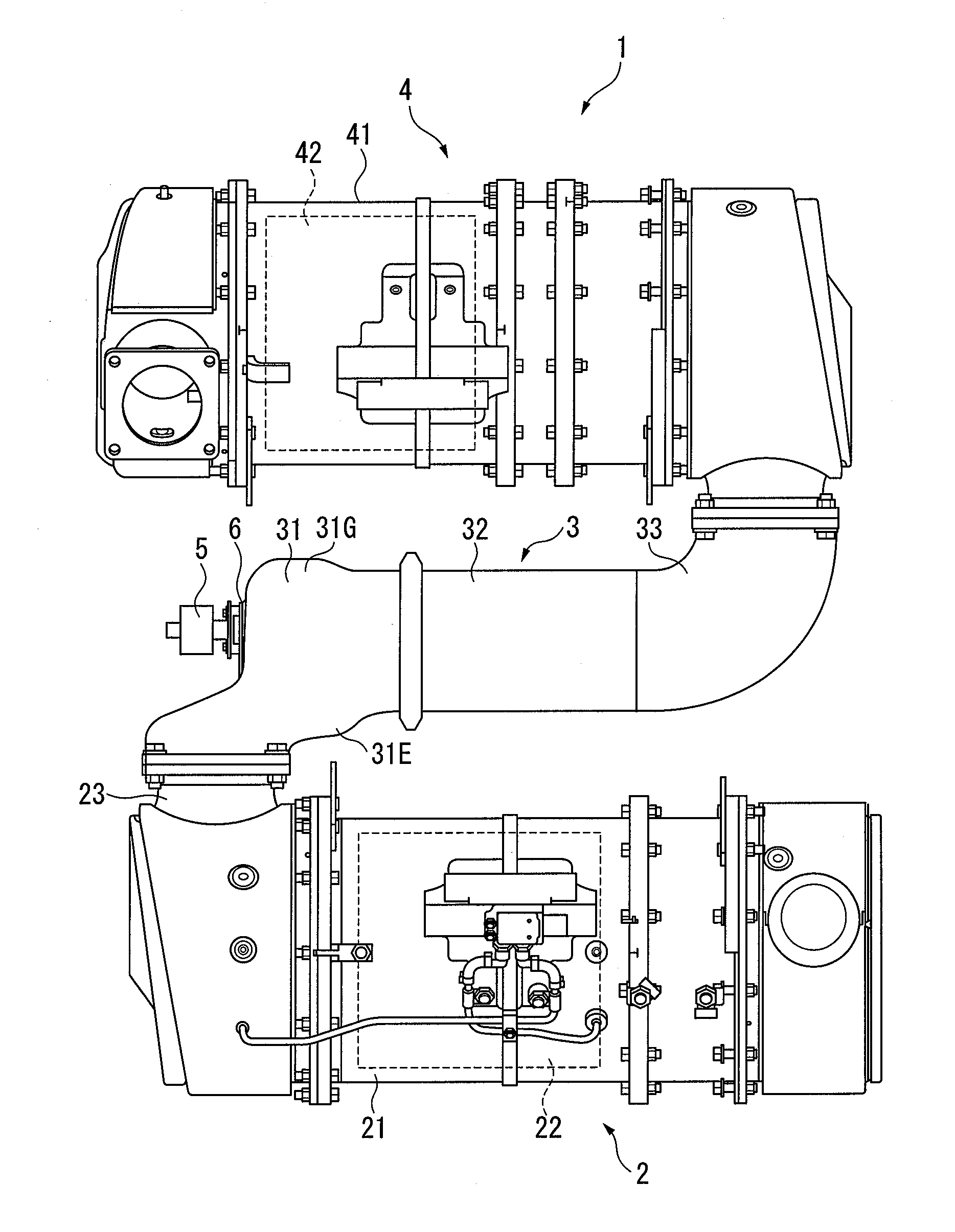 Reductant aqueous solution mixing device and exhaust aftertreatment device provided with the same