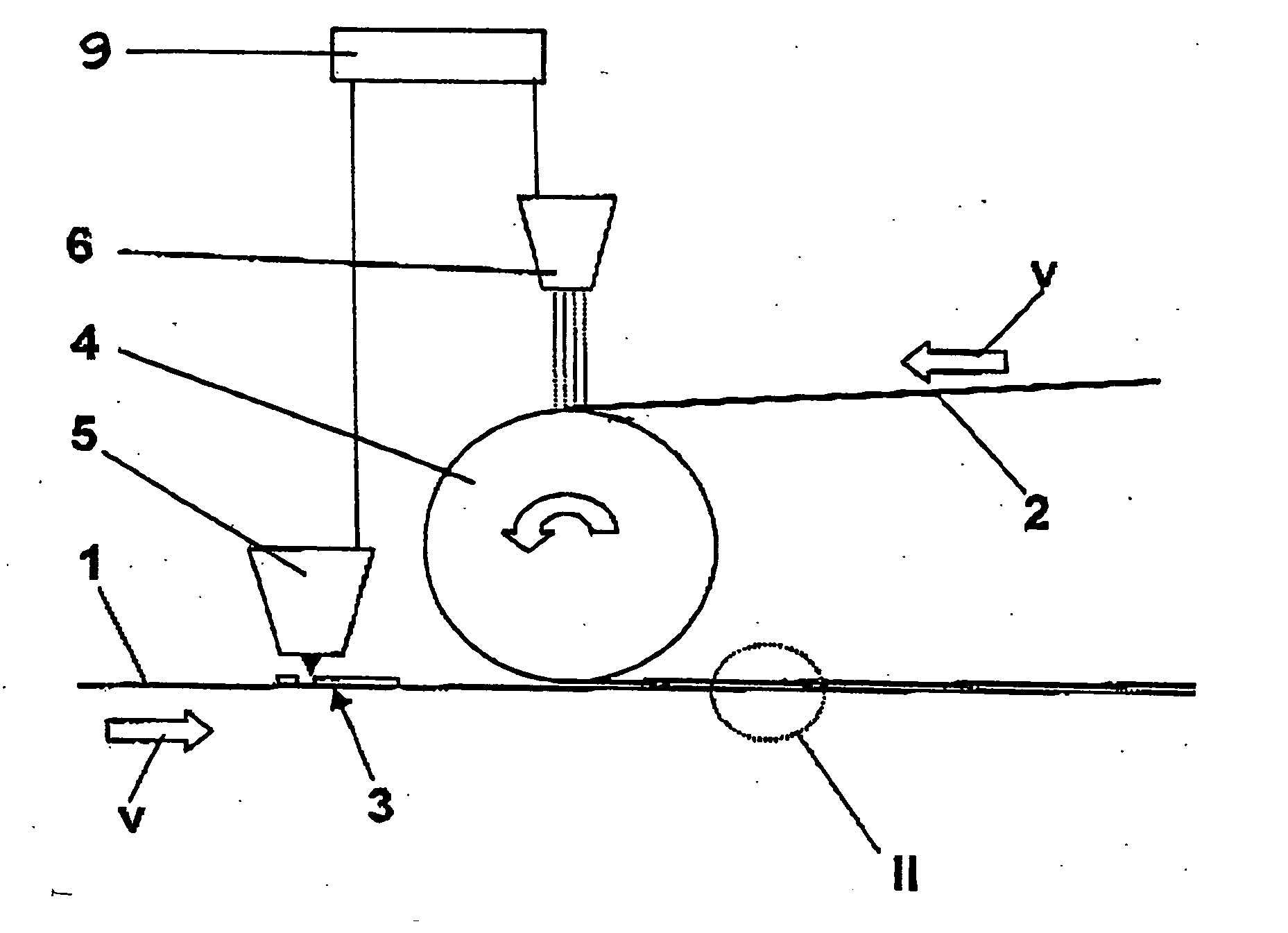 Method of applying a cover layer to a structured base layer