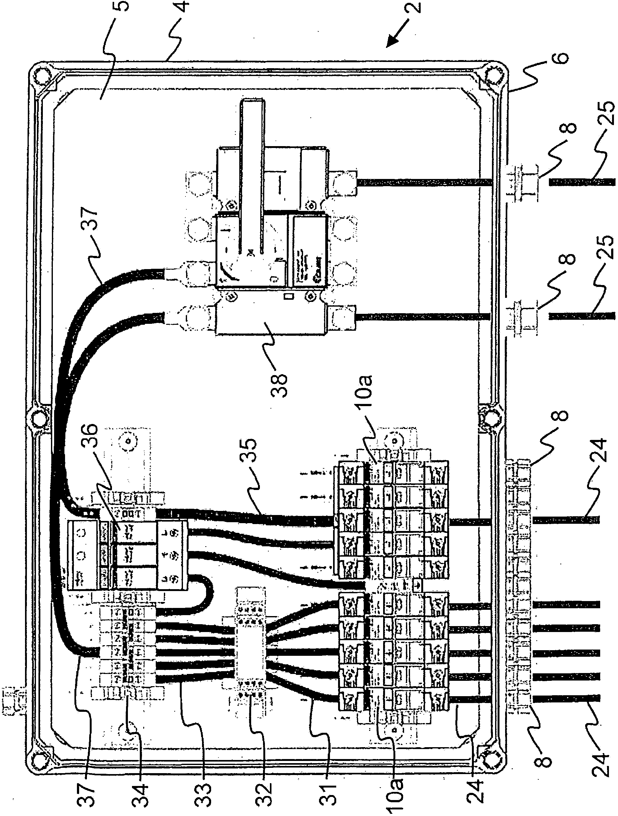 Generator connection box for photovoltaic installations