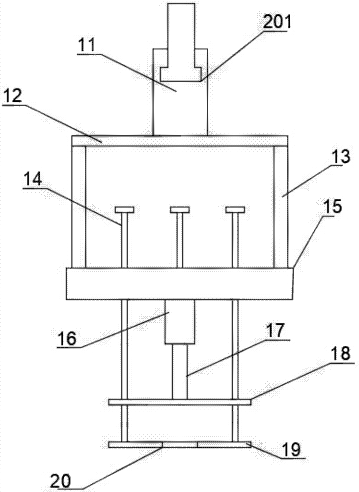 Annular sliding rail suspension type steel structure processing device