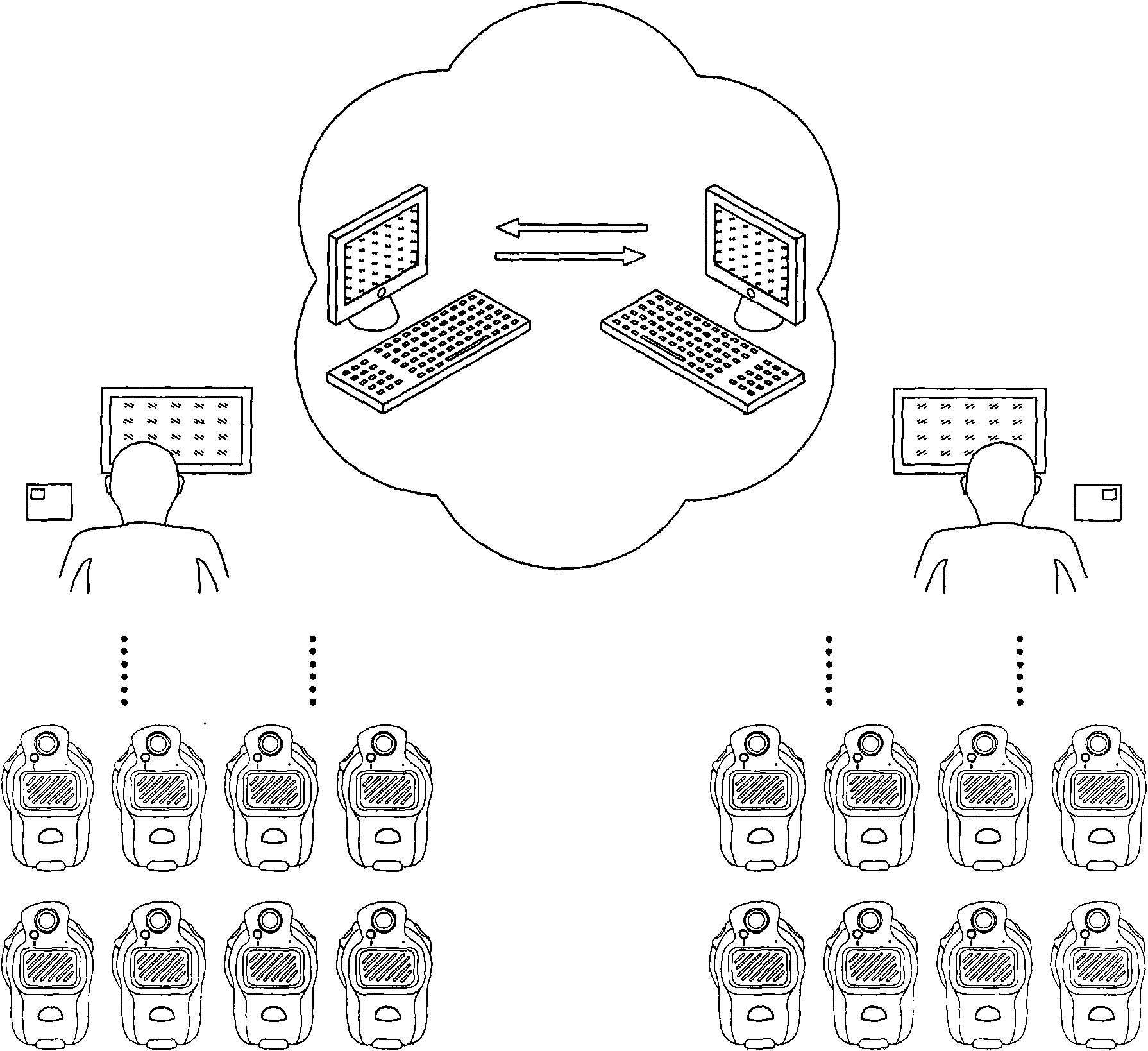 Movable law-enforcement electronic evidence management system and management method thereof