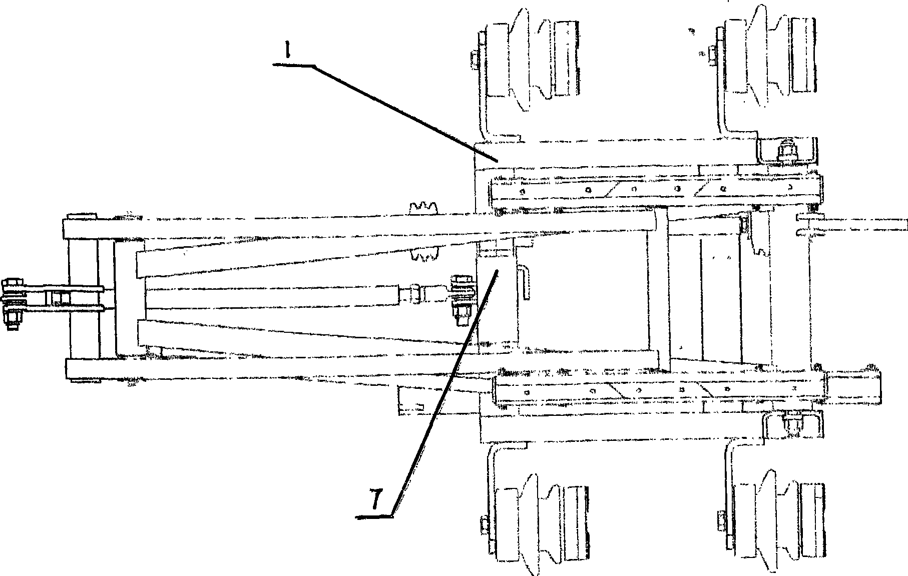 Pantograph especially for harbor