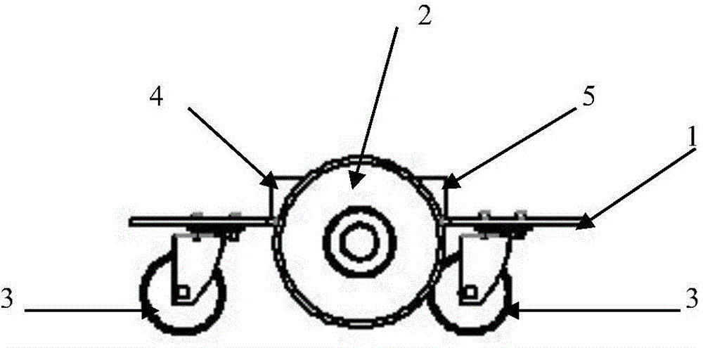 Four-wheel type indoor mobile robot