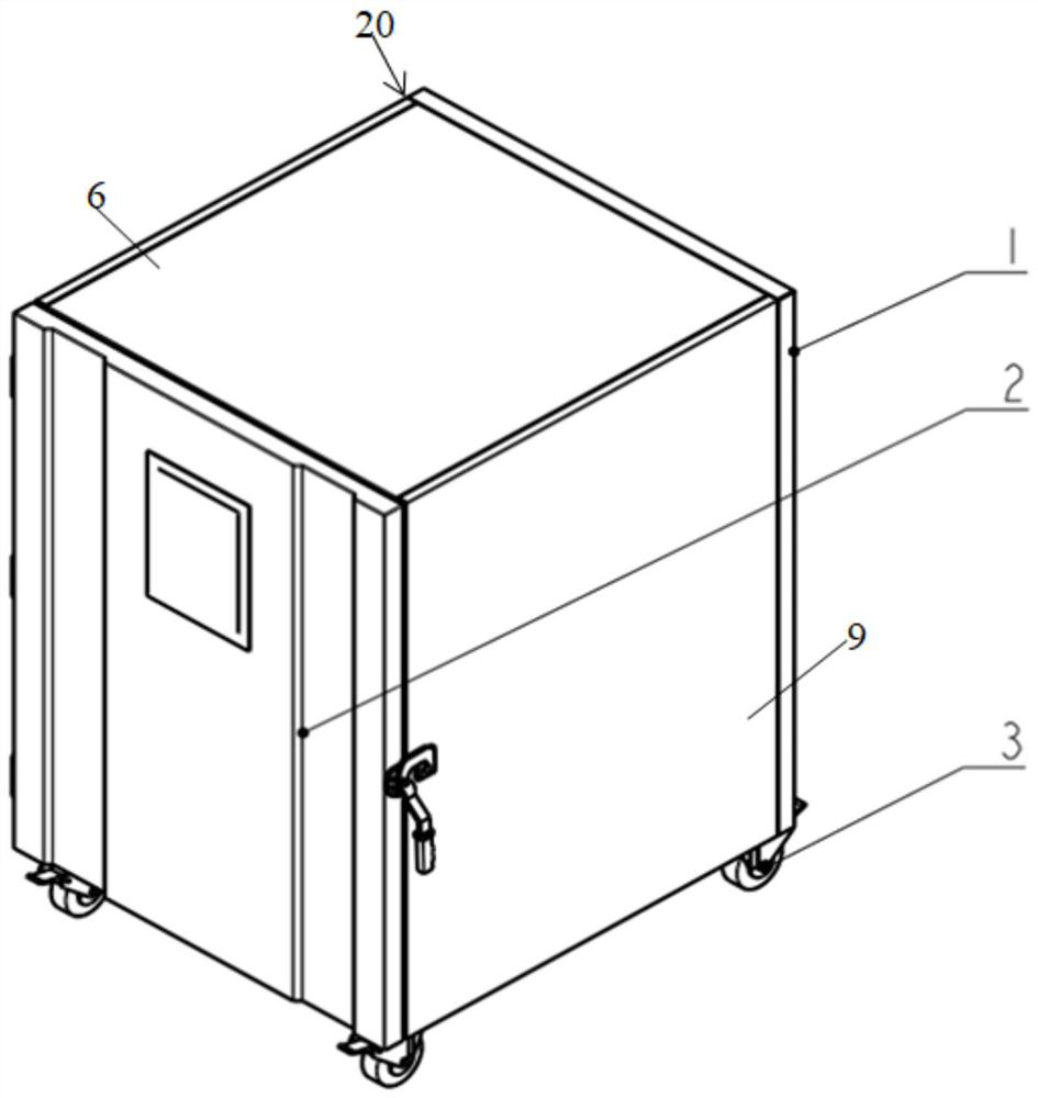 Microwave reverberation chamber and use method thereof