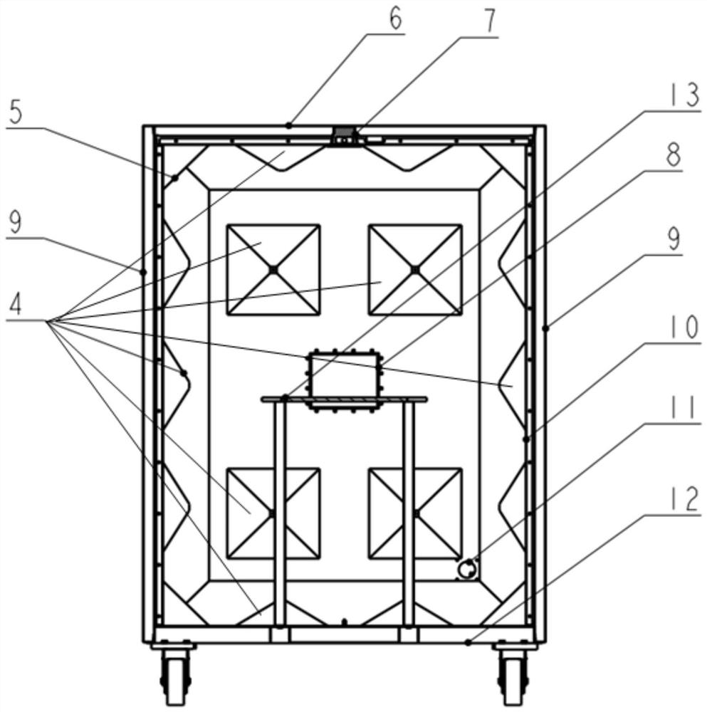 Microwave reverberation chamber and use method thereof