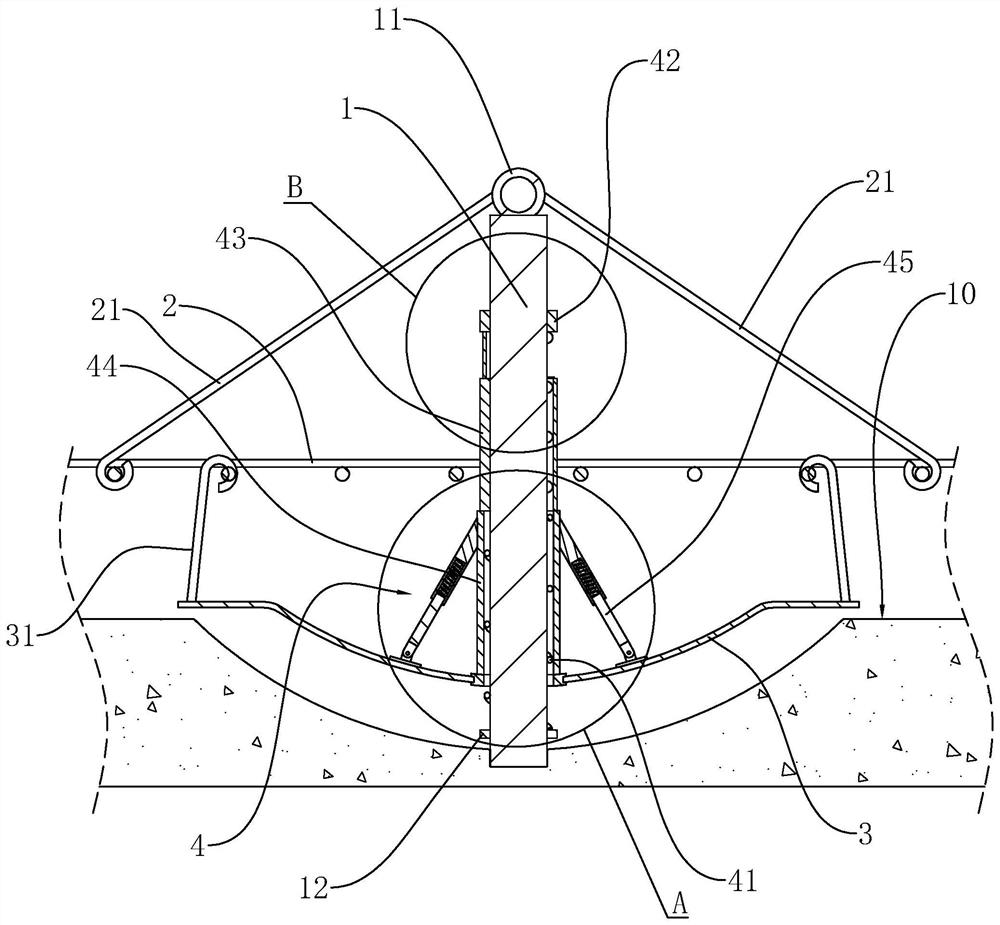 Filling device and method for ecological slope protection