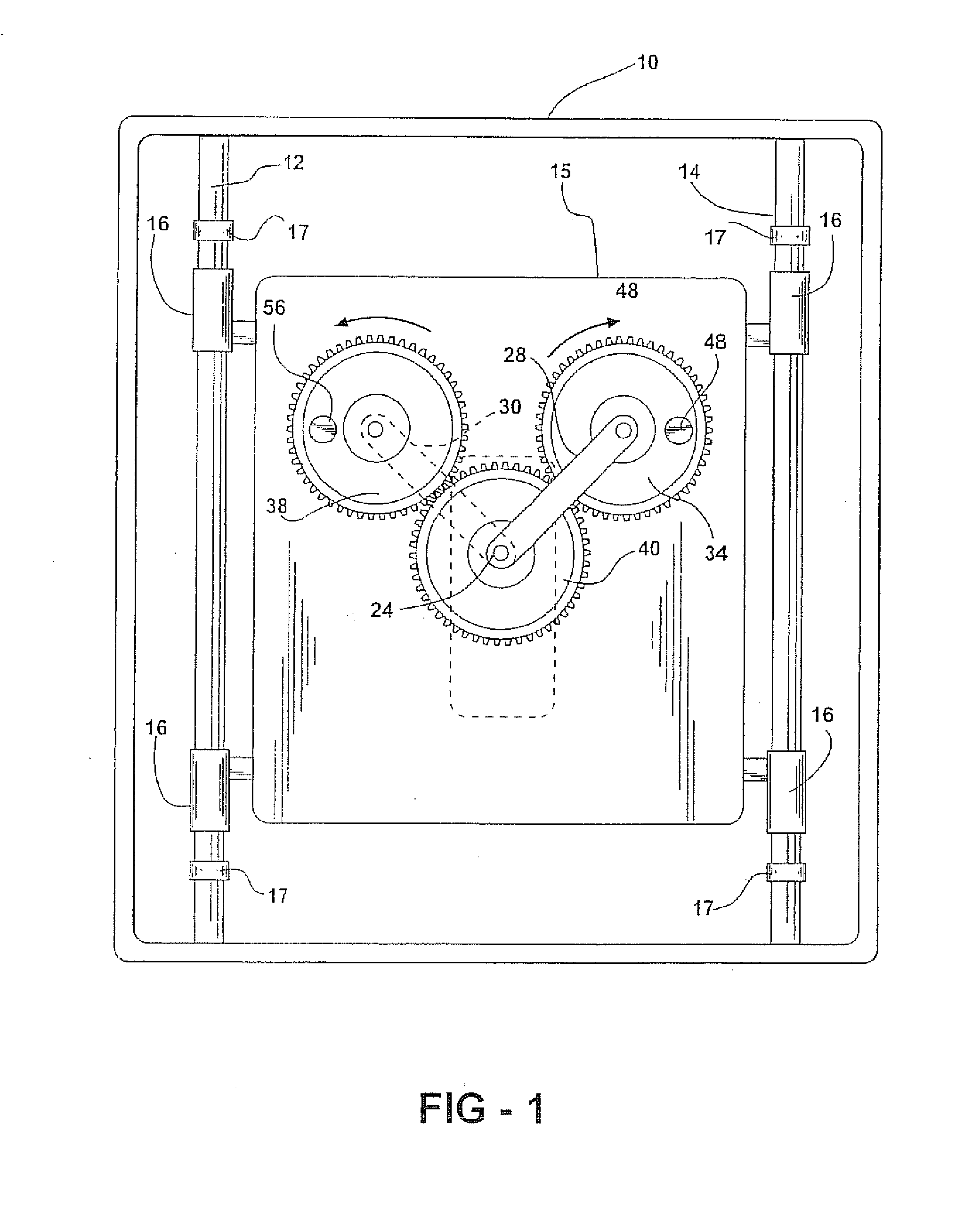 Propulsion mechanism employing conversion of rotary motion into a unidirectional linear force