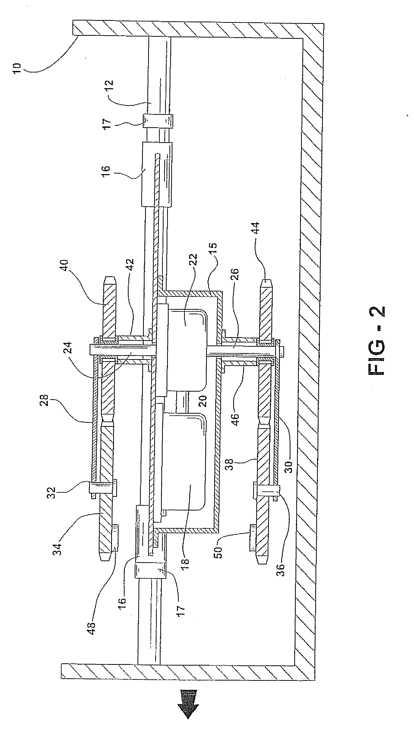 Propulsion mechanism employing conversion of rotary motion into a unidirectional linear force