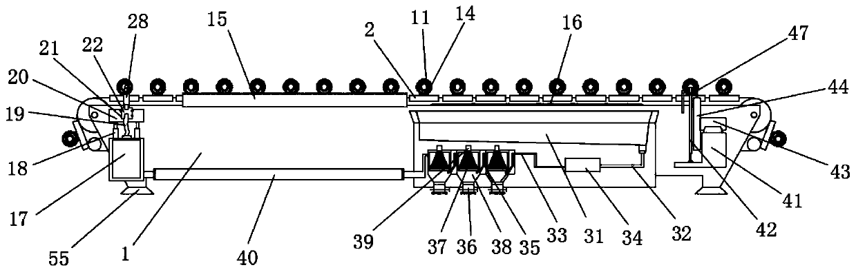 Automatic unloading device for thermos bottle liner