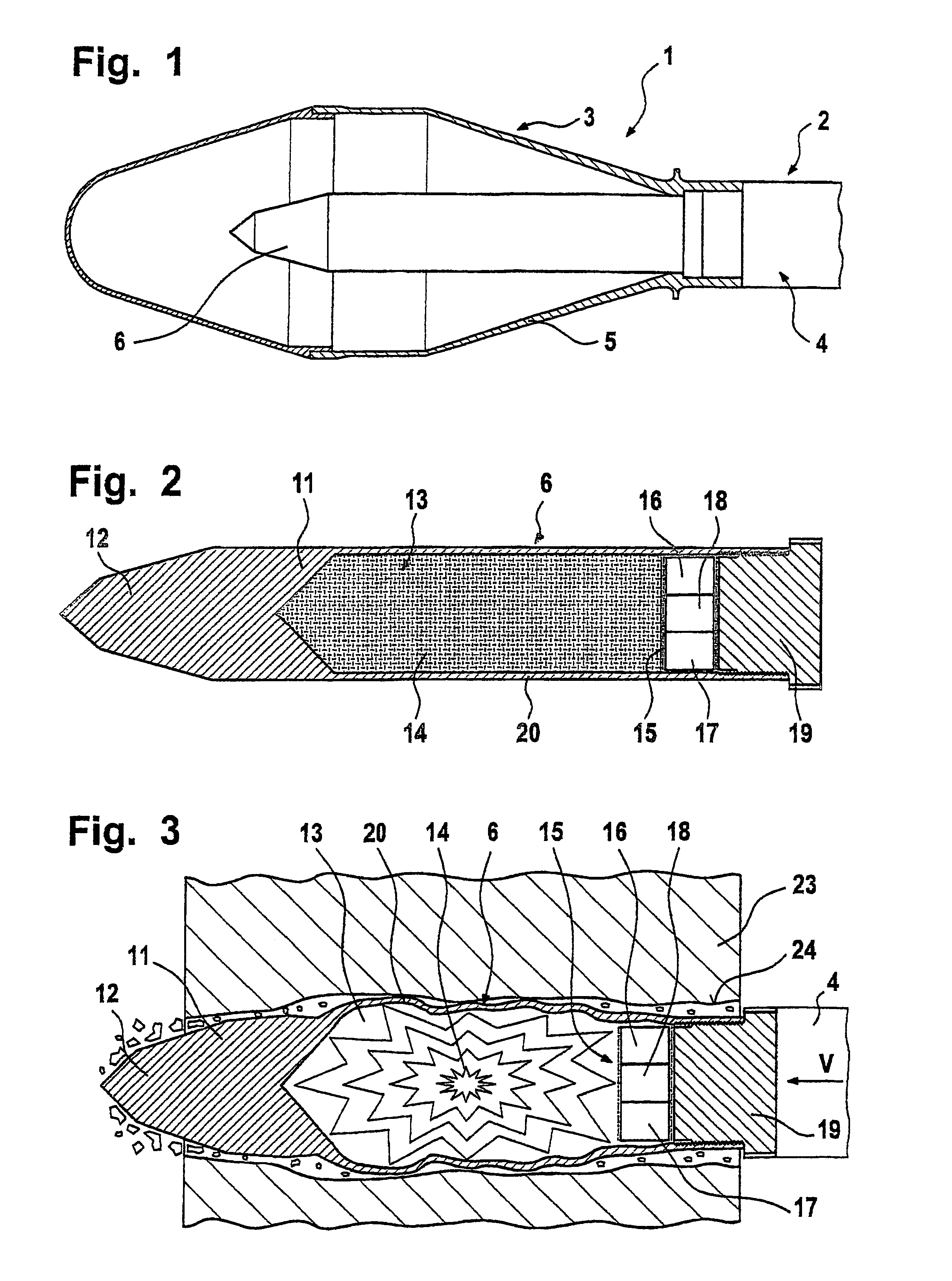 Projectile with a sub-caliber penetrator core