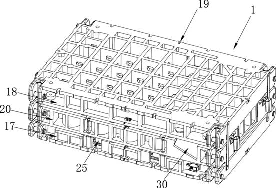 A stamping system for the upper cover of a battery pack of a new energy vehicle