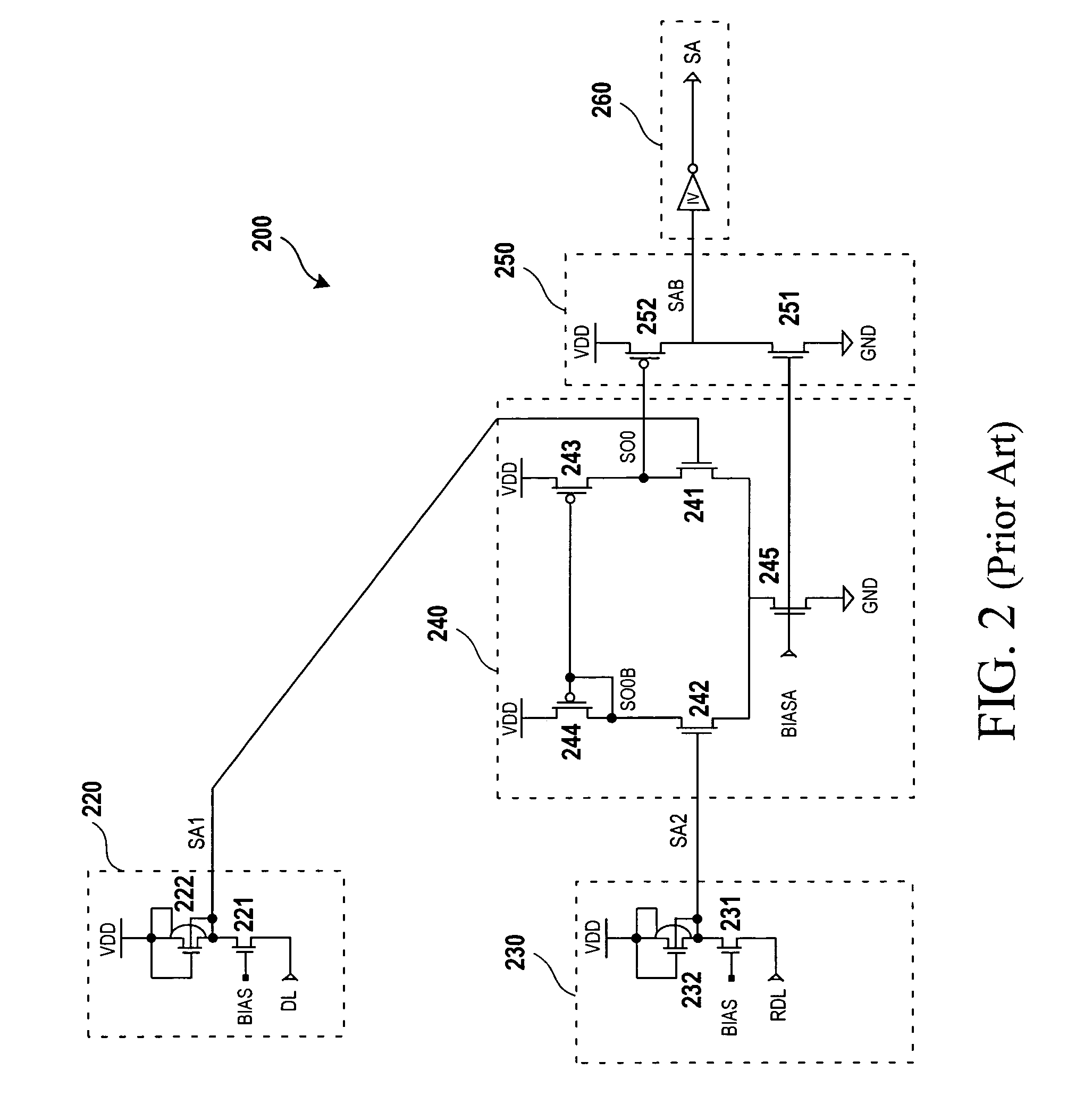 Low power dissipating sense amplifier