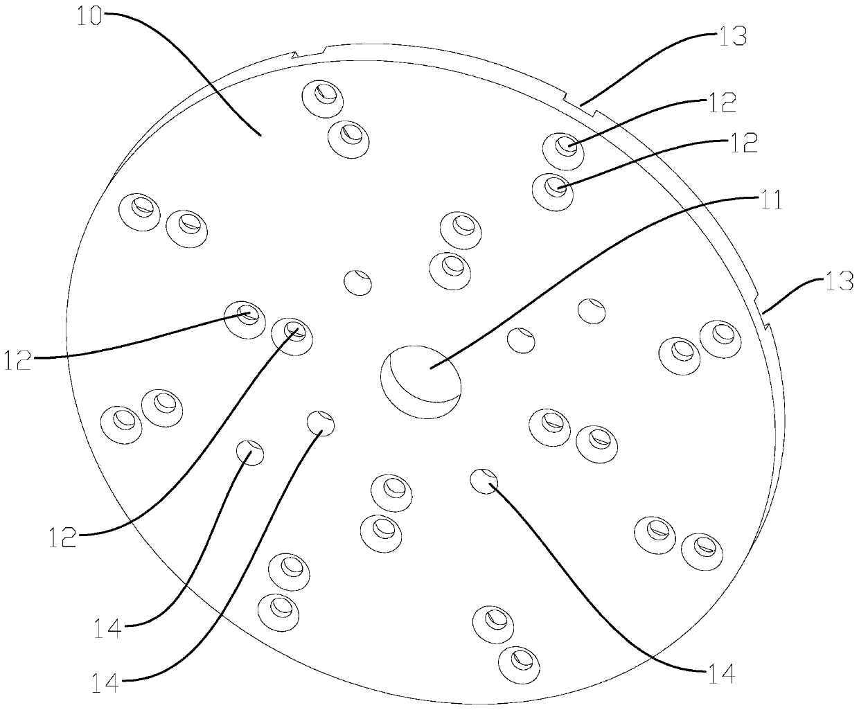 Metal grinding disc for stone grinding and polishing and manufacturing process thereof