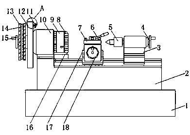 Lathe for positioning and locking main shaft circumference