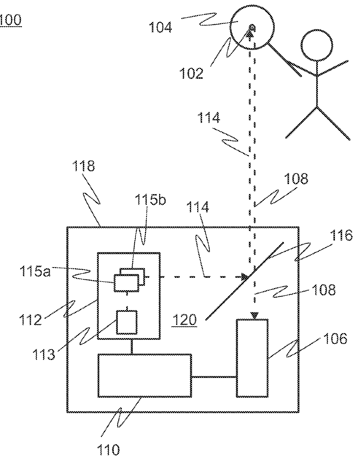 Arrangement for providing visual effects and related method