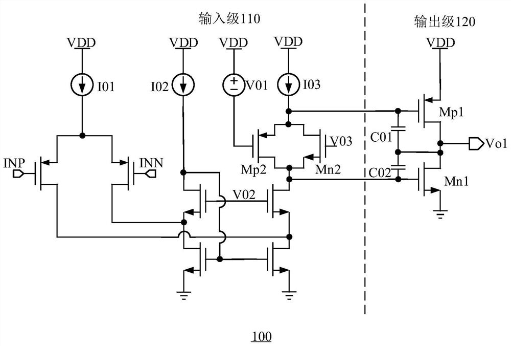 Operational amplifier and output stage circuit thereof