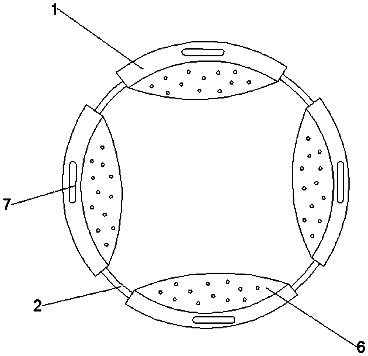 Novel multi-functional four-limb splint for orthopedics with traditional Chinese medicine theory