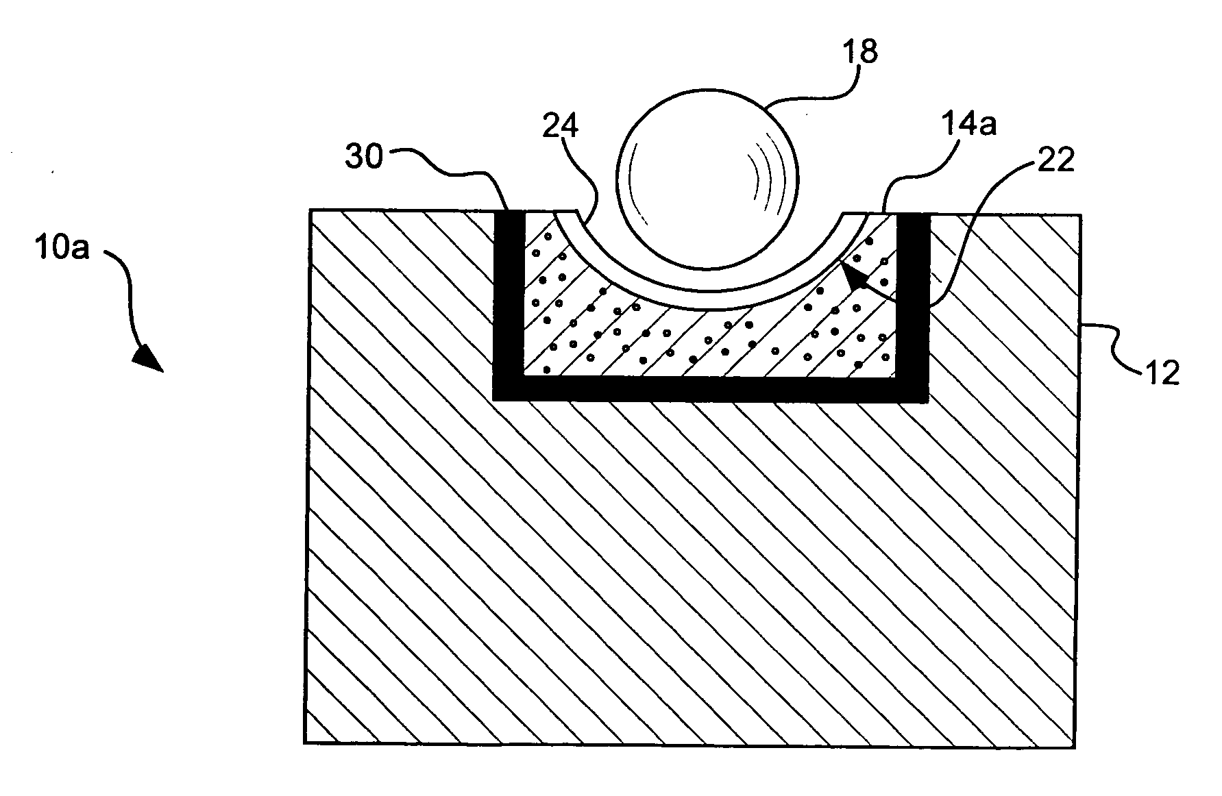 Superhard mold face for forming ele