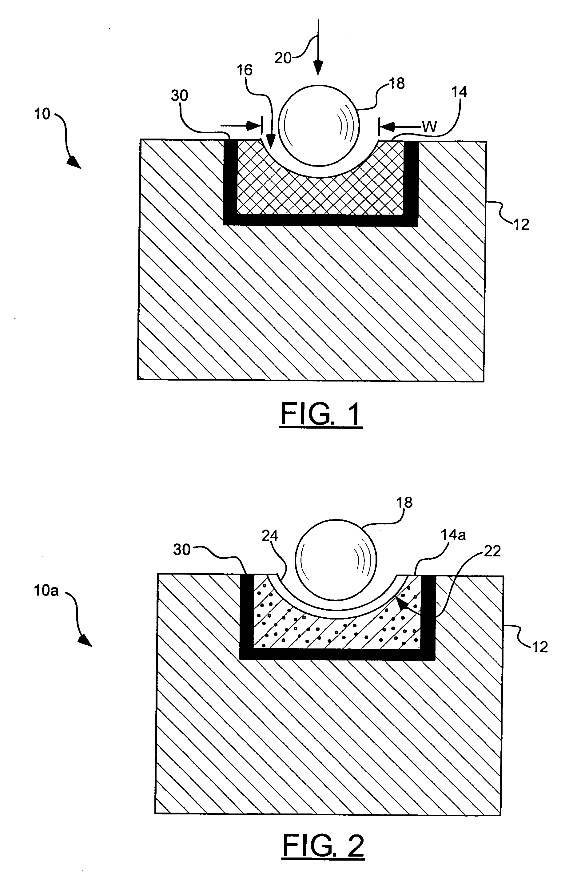 Superhard mold face for forming ele