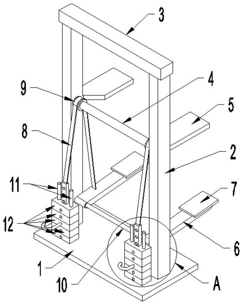 Exercise recovery device for cardiovascular diseases of old people